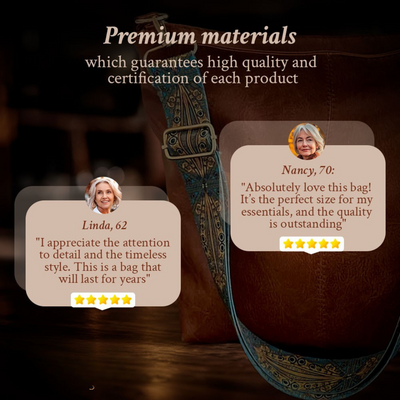 Chelsey™ | Vintage Charm læder skuldertaske