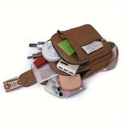 Hazel™ | Vintage skuldertaske med brystlomme