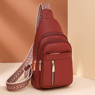 Hazel™ | Vintage skuldertaske med brystlomme